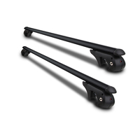 Universal Lockable Aluminium Cross Bar Car Rack - Black