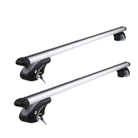 1120mm Universal Aluminium Lockable Roof Rack Cross Bar - Silver