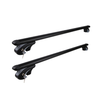1350mm Universal Aluminium Lockable Roof Rack Cross Bar - Black