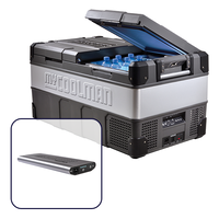 myCOOLMAN Adventurer 85 Litre Dual Zone Portable Fridge Freezer + 15Ah Power Pack Bundle