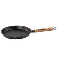 Charmate 24cm Round Cast Iron Frying Pan