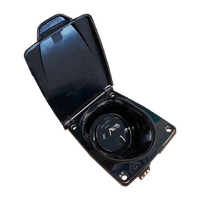 Enerdrive 15amp AC Power Inlet Socket Black