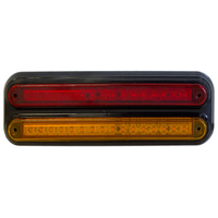 Supex Slimline Combination Rear Lamps, Small Stop/Tail/Indicator with Black Base