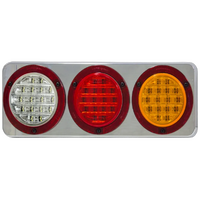 Supex Stop/Tail/Indicator/Reverse, Chrome Base