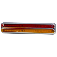 Supex Slimline Combination Rear Lamp, Stop/Tail/Indicator with Chrome Base