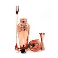 D-Still 5 Piece Copper Plated Cocktail Gift Set