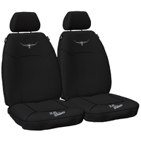 R.M. Williams Black Expander Fit Canvas Seat Covers, Size 30