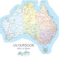 Caravanning with Kids Map of Australia Sticker