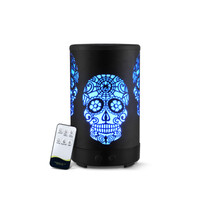 Devanti 100ml 4-in-1 Aroma Diffuser with LED Light - Black Halloween