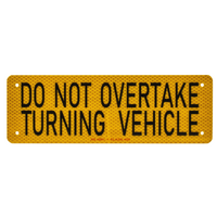 Supex Do Not Overtake Sticker