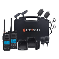 EcoXGear ECOXTALK EXG500 5W Long Range Handheld UHF Radio Twin Pack