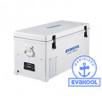 Evakool Fibreglass 65 Litre Fridge Freezer with Dairy section