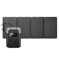 EcoFlow DELTA Portable Power Station (105Ah@12V) Bundle with 160W Monocrystalline Folding Solar Panel