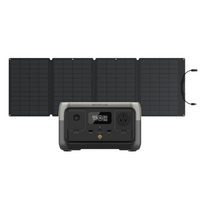 EcoFlow River 2 256Wh Portable Power Station Bundle with 110W Solar Blanket