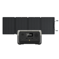 EcoFlow River 2 Portable Power Station (21Ah@12V) Bundle with 110W Monocrystalline Folding Solar Panel