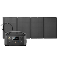 EcoFlow River600 Portable Power Station (24Ah@12V) Bundle with 160W Monocrystalline Folding Solar Panel