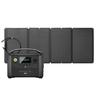 EcoFlow River600 PRO Portable Power Station (60Ah@12V) Bundle with 160W Monocrystalline Folding Solar Panel