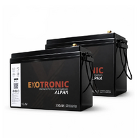 Exotronic Twin Pack 12V 300Ah Alpha IP67 Smart Bluetooth Lithium Battery