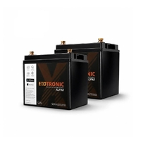 Exotronic Twin Pack 12V 50Ah Alpha IP67 Smart Bluetooth Lithium Battery