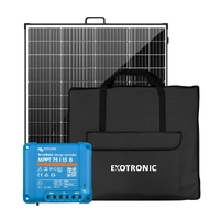 Exotronic 200W 24V Portable Folding Solar Panel with Victron SmartSolar MPPT 75/15 Charge Controller