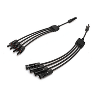Exotronic 4 to 1 'Y' Branch Joiner MC4 Compatible Connector Pair