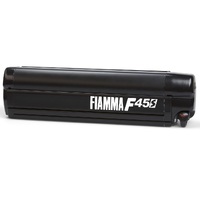 Fiamma F45 S 2.6-4.0m Deep Black Cassette / Royal Grey Fabric Box Awning