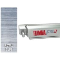 Fiamma F80s 2.9-3.4m Titanium Cassette / Royal Blue Fabric Box Awning