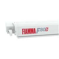 Fiamma F80s 3.2-4.25m Polar White Cassette / Royal Grey Fabric Box Awning