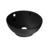 NCE 400mm Black Ceramic Round Basin