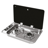 NCE CAN 2 Burner Rectangular Hob-Unit, Piezzo Ignition