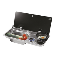 NCE Can 2 Burner Combination Unit with Left Hand Side Sink