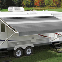 Carefree Fiesta 3-5.49m Black - Gray Dune Rollout Awning (No Arms)