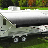 Carefree Fiesta 3-6.4m Black Shale Fade Rollout Awning with Black Springs (No Arms)