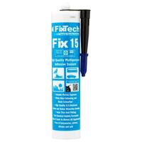 FixTech Fix15 Adhesive Sealant 290ml Cartridge Black