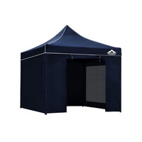 Instahut 3x3m Outdoor Gazebo with Walls - Navy
