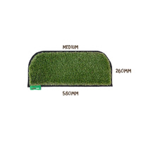 Muk Mat Green Rounded Medium Caravan Step Mat, 26 x 58cm