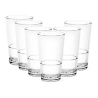 D-Still 285ml Unbreakable Beer Glass, Set of 6