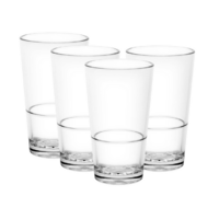 D-Still 425ml Unbreakable Beer Glass, Set of 4