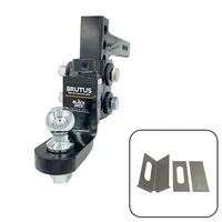Brutus by Black Jack Adjustable Steel Hitch 210mm Drop with 50mm Ball