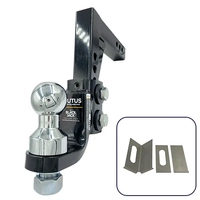 Brutus by Black Jack Adjustable Steel Hitch 325mm Drop with 70mm Ball