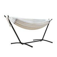 Gardeon Hammock Bed Camping Chair Outdoor Lounge Single Cotton with Stand