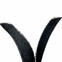 Supex 25mm Black Hook & Loop Tape - Self Adhesive