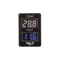 Hulk 4x4 White & Blue LED Temperature & Voltmeter OE RPL to suit late Toyota