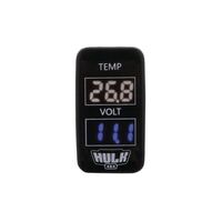 Hulk 4x4 White & Blue LED Temperature & Voltmeter OE RPL to suit early Toyota