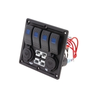 Hulk 4x4 4 Way Switch Panel with 50A Plugs ACC Power Socket & USB Socket