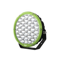 Hulk 4x4 Green Bezel Round LED Driving Lamp