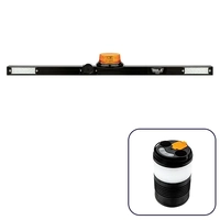 Hulk 4X4 LED Minebar with 97DB Alarm, Beacon and Buggy Whip Plate