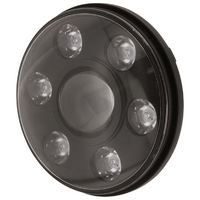 Ignite 7" LED Headlight High/Low Beam Black Fascia
