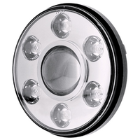 Ignite 7" LED Headlight High/Low/DRL Beam Chrome Fascia
