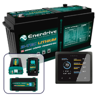 Enerdrive B-TEC 200Ah Lithium Battery, 40A DC2DC, 100A AC, 2600W Inverter & Simarine